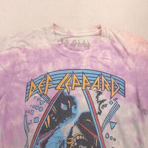 Def Leppard Band Graphic Crew Neck T Shirt Adult Mens Size Medium M Tie Dye